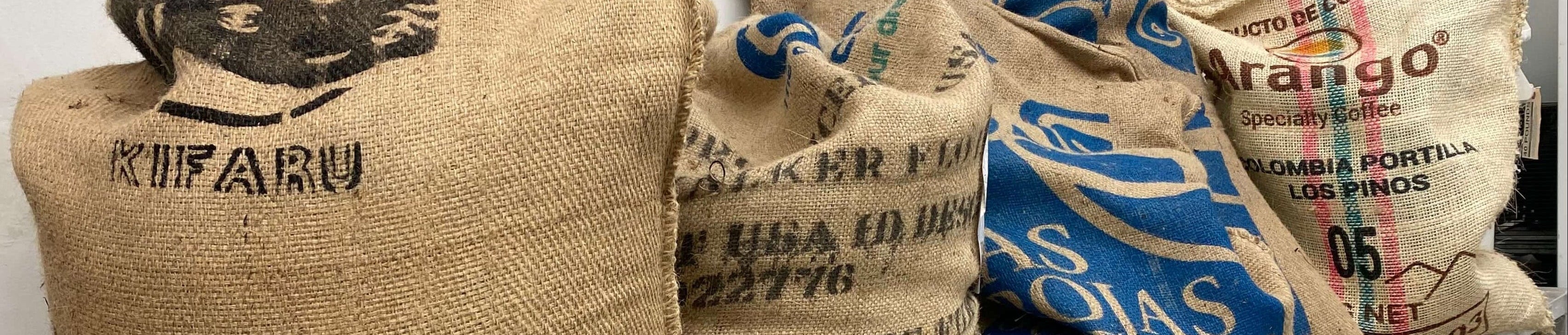 green coffee bags